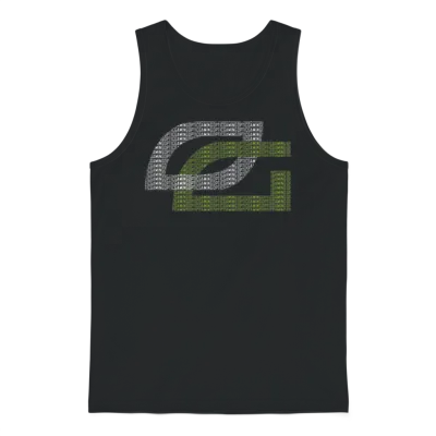 Optic Gaming Logo White Spell Out Mp Unisex Tank Top - Black