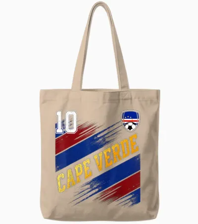 Cape Verde Flag Cape Verdean Pride Tote Bags - Natural
