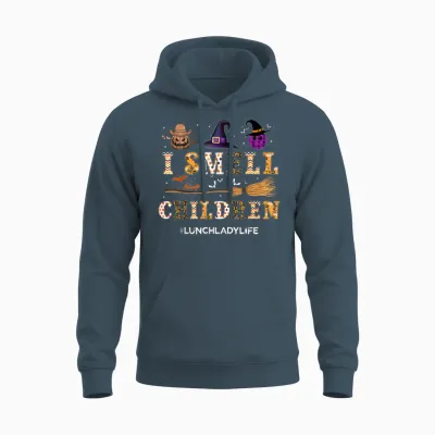 I Smell Children Lunch Lady Life Halloween for Lunch Lady Unisex Hoodie - Dark Heather