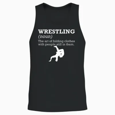 Funny Definition Wrestling Wrestler T-Shirt Small Unisex Tank Top - Black