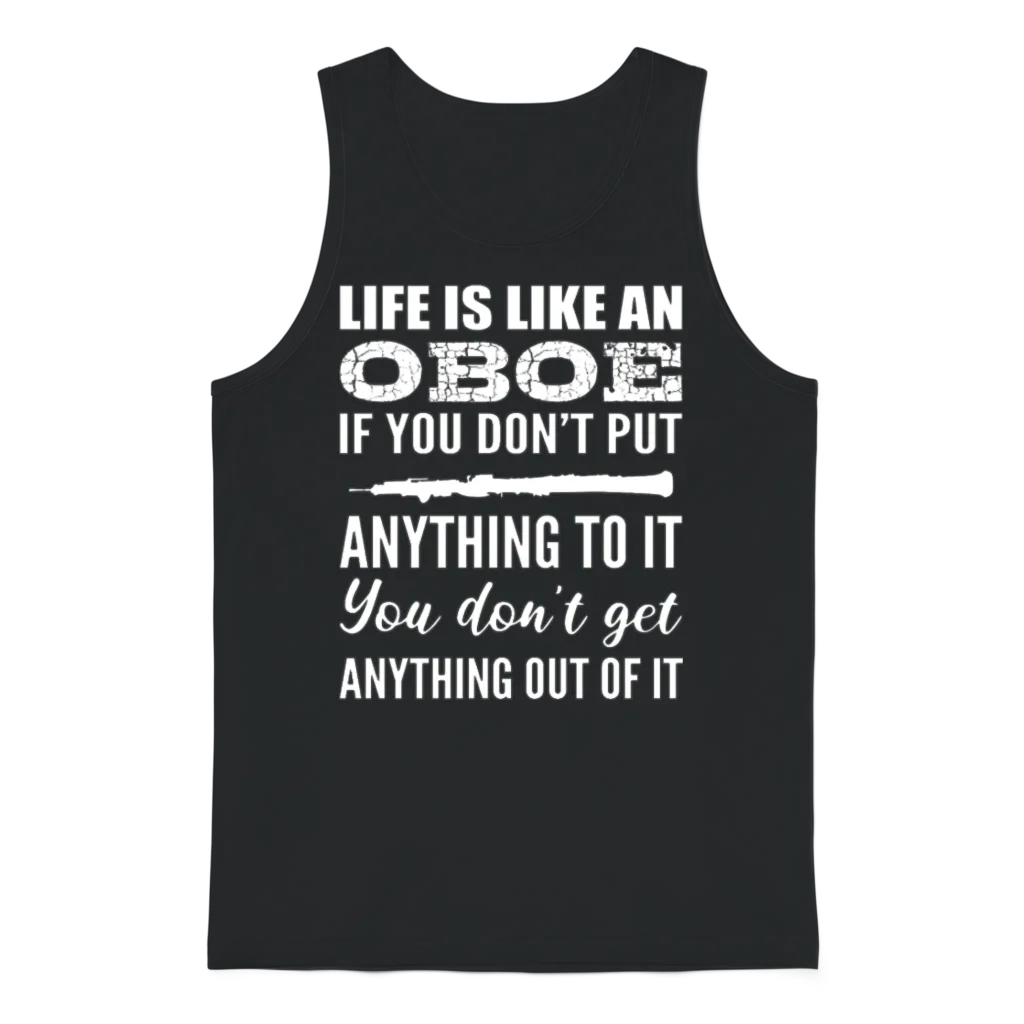 Like an Oboe Concert Goer Gift Unisex Tank Top - Black