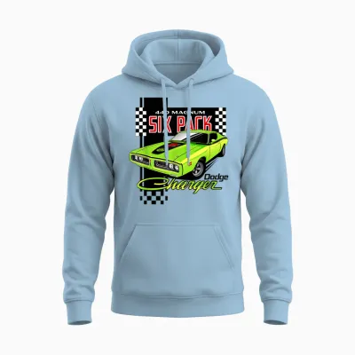 Dodge Charger 440 Magnum Sixpack Unisex Hoodie - Light Blue