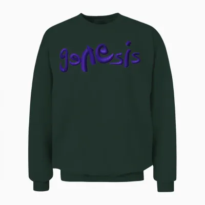 Genesis Band Logo Embroidery Design Unisex Sweatshirt - Forest