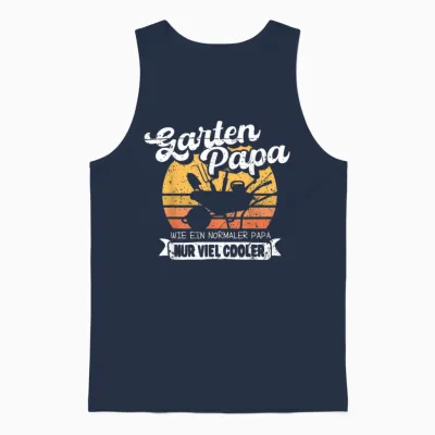Garten Papa Lustiges Gärtner Spruch Outfit Vatertag Vater Unisex Tank Top - Navy