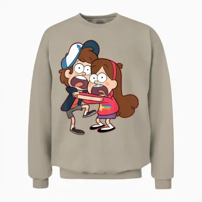 Disney Gravity Falls Dipper and Mabel Pines Unisex Sweatshirt - Sand