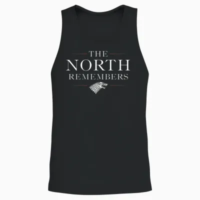Game of Thrones the North Remembers Shadow Wolf Unisex Tank Top - Black