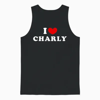 I Love Charly, I Love Charly T-Shirt, Black Unisex Tank Top - Black