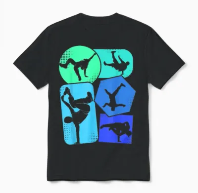 Break Dance Breakdance Kids Man T-Shirt, Black, S Unisex T-Shirt - Black