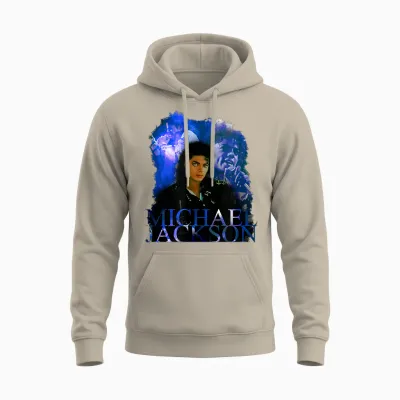 Michael Jackson-003 T-Shirt, Black, S Unisex Hoodie - Sand