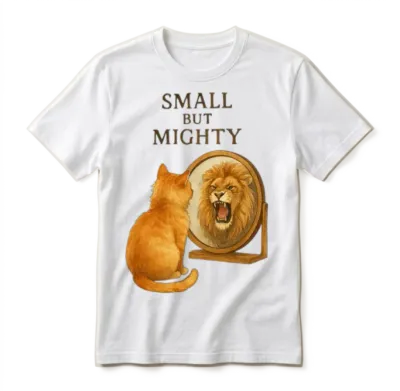 Small but Mighty Unisex T-Shirt - White