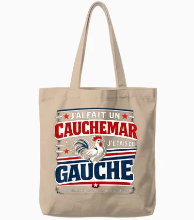 J'ai Fait Un Cauchemar J'étais De Gauche Humour Tote Bags - Natural