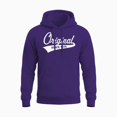 Original Since 1974 (year of Birth, Birthday / W) Unisex Hoodie - Purple