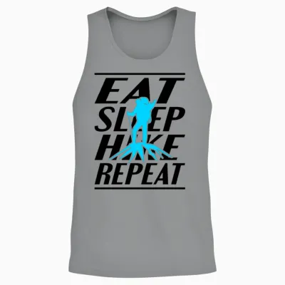 Eat Sleep Hike Unisex Tank Top - Sport Grey