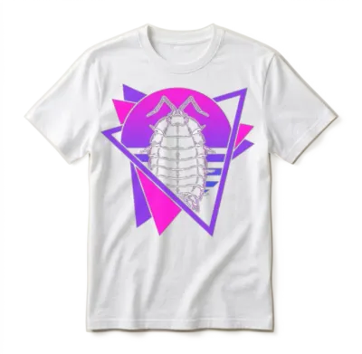 Isopods Retro Vaporwave Isopod Unisex T-Shirt - White