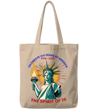 Celebrate 250 Years of America -The Spirit of 26 Tote Bags - Natural