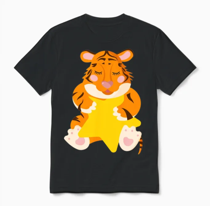 Beautiful Star Unisex T-Shirt in Black