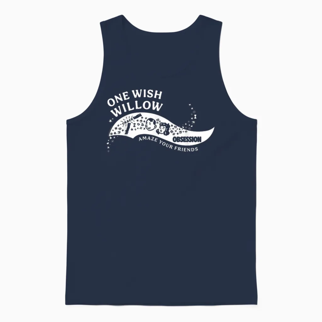 Obsession Amaze Your Friends Unisex Tank Top in Navy