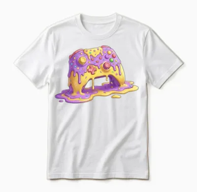 Drip Gamer Controller Retro Unisex T-Shirt - White