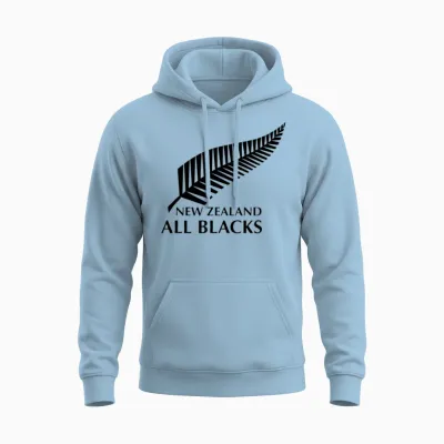 New Zealand All Blacks Unisex Hoodie - Light Blue