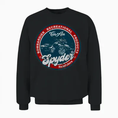 Can Am Spyder Retro Unisex Sweatshirt - Black