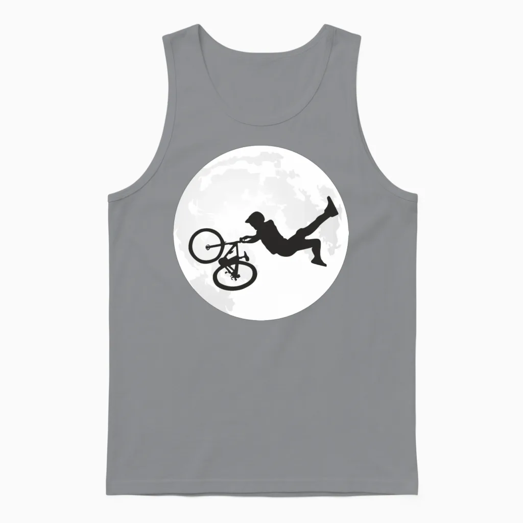 Bike Jump to the Moon - Mountain Bike Unisex Tank Top in Sport Grey