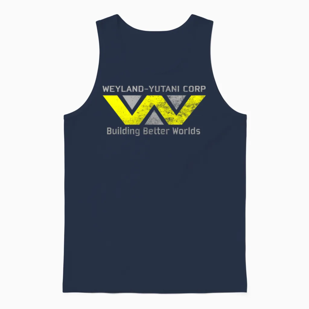 Weyland Yutani Unisex Tank Top in Navy