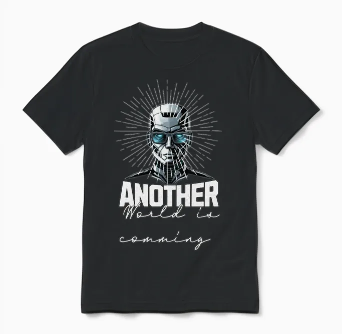 Ai: Another World Is Coming Unisex T-Shirt in Black