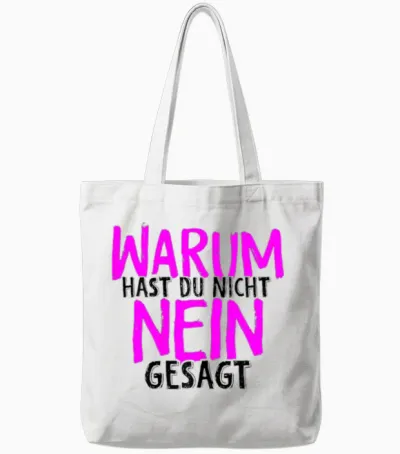 Warum Hast Du Nicht Nein Gesagt - Schlager Fans Antrag Jga Tote Bags - White