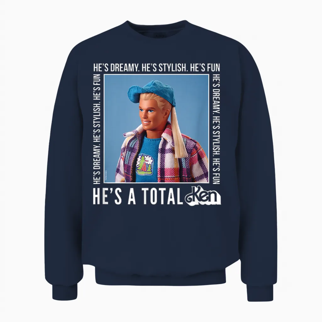 Barbie - He's a Total Ken Dreamy Stilvolle Spaßpuppe Unisex Sweatshirt in Navy