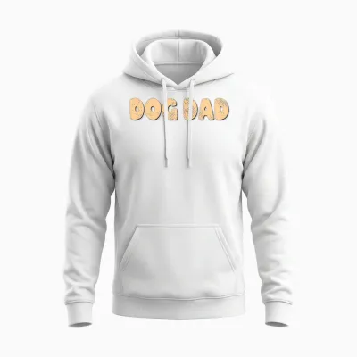 Dog Dad Unisex Hoodie - White