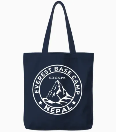 Everest Base Camp Tote Bags - Navy
