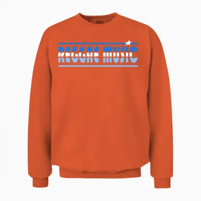 Reggae Music Retro Unisex Sweatshirt - Orange