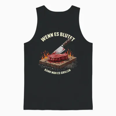 Wenn Es Blutet, Kann Man Grillen Bbq Spaß Unisex Tank Top - Black