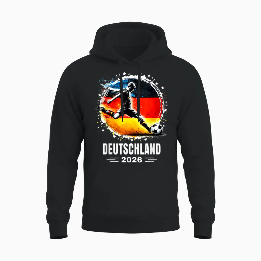 Deutschland Spieler 2026 Deutschland Shirt Herren Damen Fans Unisex Hoodie in Black