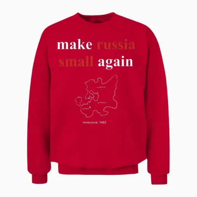 Volodymyr Zelenskyy Make Russia Small Again Unisex Sweatshirt - Red