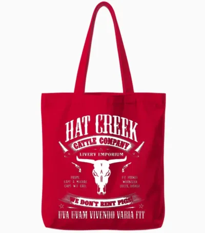 Hat Creek Cattle Company Tote Bags - Red