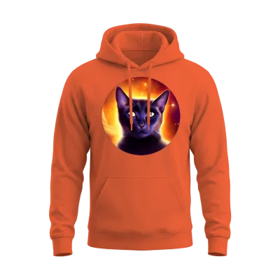 Funny Catstronaut Unisex Hoodie - Orange