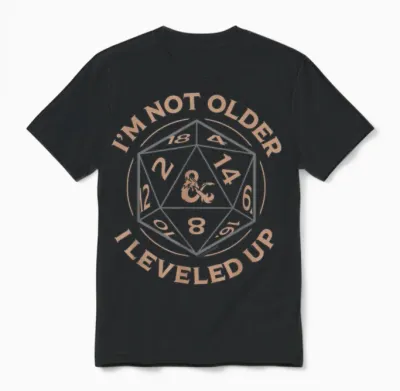 Dungeons & Dragons Birthday Level Up Unisex T-Shirt - Black