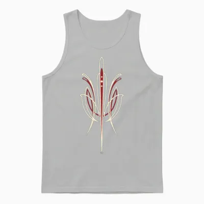 Pinstriping 50s Vintage Retro Unisex Tank Top - Ash
