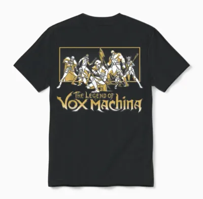 The Legend of Vox Machina Main Characters Fight Pose Unisex T-Shirt - Black