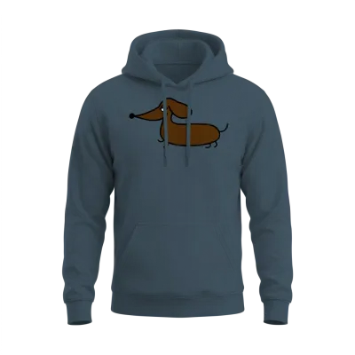 Funny Dachshund Unisex Hoodie - Dark Heather