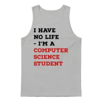 Computer Science Student School & Graduation Unisex Tank Top - Ash – 1