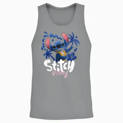 Disney Lilo & Stitch Live-Action Movie Stitch Vibes Hula Unisex Tank Top - Sport Grey