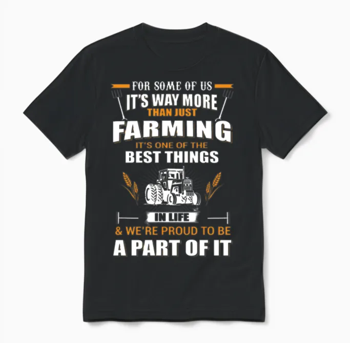 Farming, Farming Luscious, Farming Simulator, Farm Unisex T-Shirt in Black