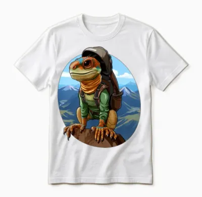 Lizards Mountaineering / Hiking Lizard Unisex T-Shirt - White