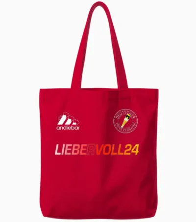 Lieber Voll 24 - Sauftrikot X Malle Trikot Deutschland Bier Tote Bags - Red