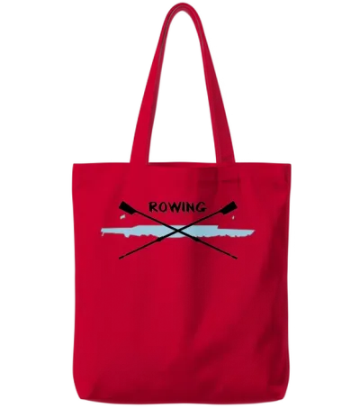 Rowing, Crew Tote Bags - Red
