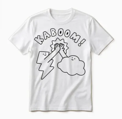 Thunderclap Unisex T-Shirt - White