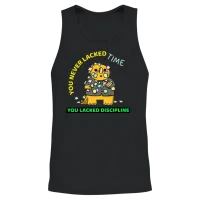 You Never Lacked Time. You Lacked Discipline. Unisex Tank Top - Black – 2
