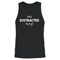 Easily Distracted by Dogs - Dogs Unisex Tank Top - Black – 2